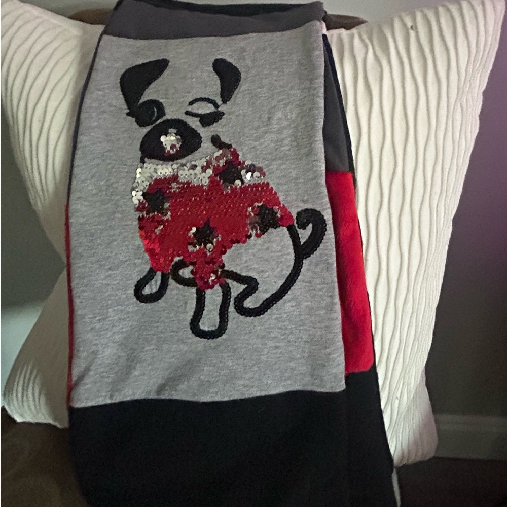 Frenchie theme Flannel scarf